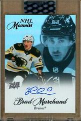 Brad Marchand Hockey Cards 2020 Upper Deck Clear Cut NHL Memoirs Autographs Prices
