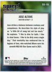 Back | Jose Altuve Baseball Cards 2022 Topps Sweet Shades