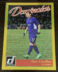 Iker Casillas [Gold] #26 Soccer Cards 2016 Panini Donruss Dominator Prices