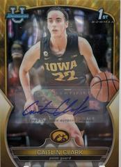Caitlin Clark [Autograph Gold Lava] #50 Basketball Cards 2022 Bowman Chrome University Prices