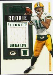 Jordan Love #RTS-JLO Football Cards 2020 Panini Contenders Rookie Ticket Swatches Prices