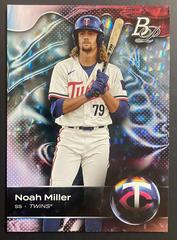Noah Miller [Ice Pattern] #TOP-34 Baseball Cards 2023 Bowman Platinum Top Prospects Prices