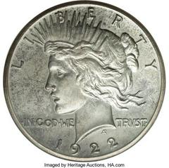 1922 [HIGH RELIEF PROOF] Coins Peace Dollar Prices