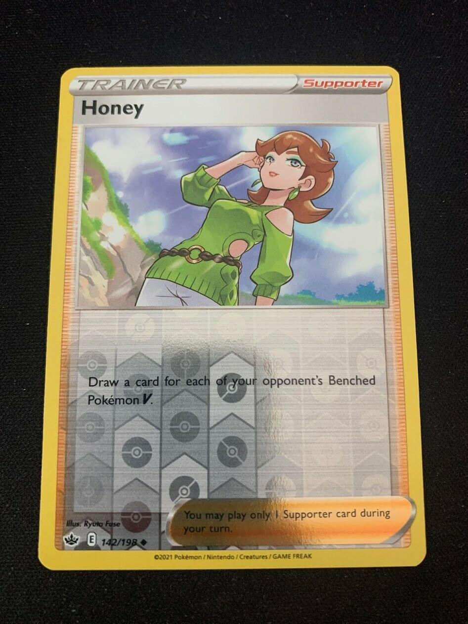 Honey [Reverse Holo] #142 Pokemon Chilling Reign