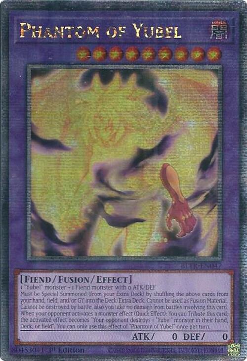 Phantom of Yubel [Quarter Century Secret Rare] BLTR-EN047 YuGiOh Battles of Legend: Terminal Revenge