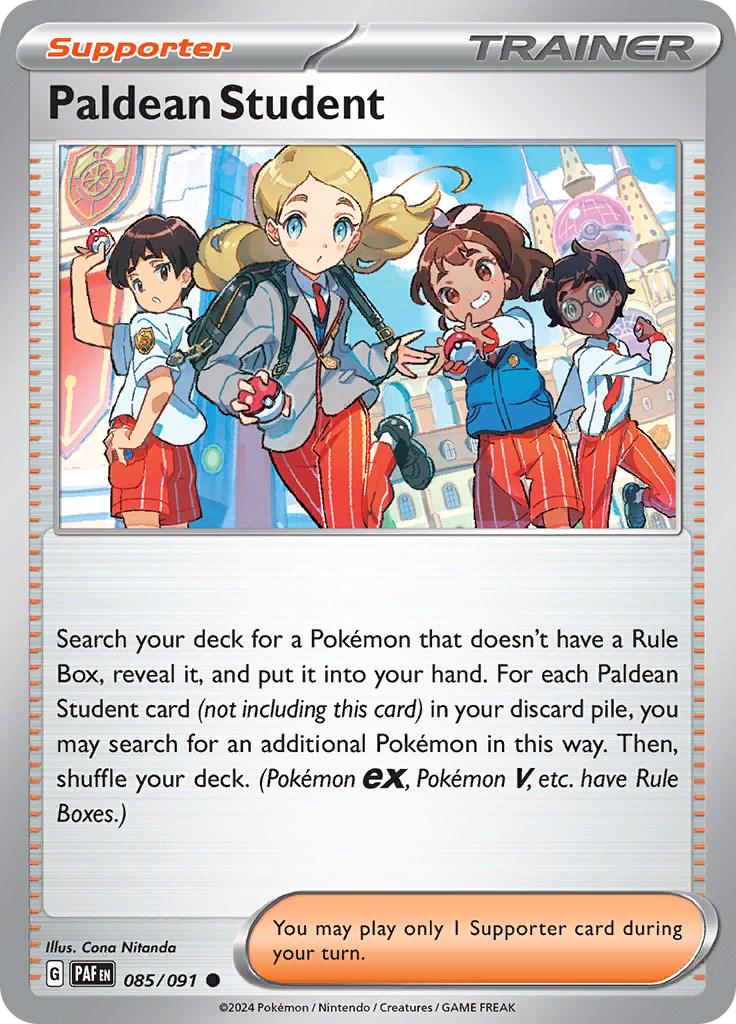 Paldean Student #85 Pokemon Paldean Fates