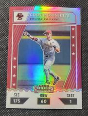 Cody Morissette[Holo] #CTO-CM Baseball Cards 2021 Panini Elite Extra Edition College Tickets Optic Prices