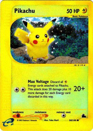 Pikachu [Reverse Holo] #84 Pokemon Skyridge