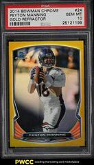 Peyton Manning [Gold Refractor] #24 Football Cards 2014 Bowman Chrome Prices