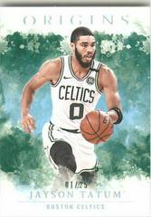 Jayson Tatum [Turquoise] #54 Basketball Cards 2020 Panini Origins Prices