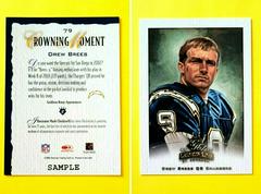 Drew Brees [Sample] #79 Football Cards 2002 Panini Donruss Gridiron Kings Prices