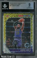LeBron James [Gold Laser] #87 Basketball Cards 2019 Panini Hoops Premium Stock Prices