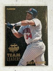 Kirby Puckett, Rick Aguilera #9 Baseball Cards 1995 Fleer Team Leaders Prices