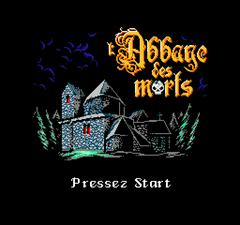 Screenshot 1 | L'Abbaye des Morts [Homebrew] NES
