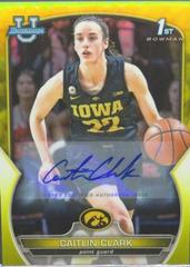 Caitlin Clark [Autograph Yellow] #50 Basketball Cards 2022 Bowman Chrome University Prices