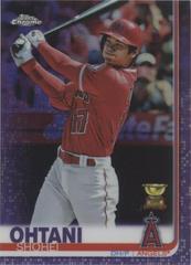 Shohei Ohtani [Batting Purple Refractor] Baseball Cards 2019 Topps Chrome Prices