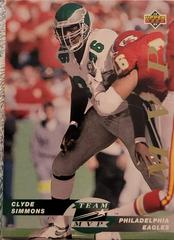 Clyde Simmons Football Cards 1993 Upper Deck Team MVP Prices