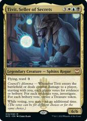 Tivit, Seller of Secrets #10 Magic New Capenna Commander Prices