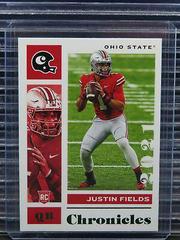 Justin Fields [Green] #2 Football Cards 2021 Panini Chronicles Draft Picks Prices