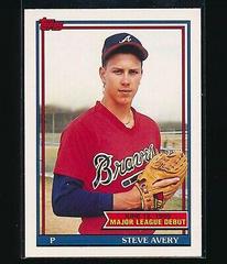 Steve Avery #6 Baseball Cards 1991 Topps '90 M.L. Debut Prices