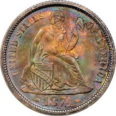 1874 [ARROWS] Coins Seated Liberty Dime Prices