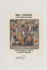 Mel Owens Football Cards 1989 Franchise Game Prices