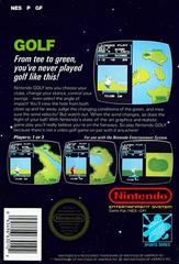 Golf - Back | Golf NES