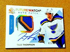 Tage Thompson [Future Watch Autograph Patch] #169 Hockey Cards 2017 SP Authentic Prices