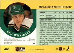 Alan Stewart, Neil Wilkinson #480 Front #465 Back | Alan Stewart, Neil Wilkinson [Misprint] Hockey Cards 1990 Pro Set