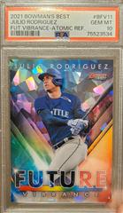 Julio Rodriguez [Atomic Refractor] Baseball Cards 2021 Bowman’s Best Future Vibrance Prices