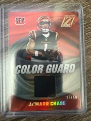 Ja'Marr Chase [Prime] #CG-16 Football Cards 2022 Panini Zenith Color Guard Prices