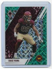 Chase Young [Green Lazer] #95 Football Cards 2021 Panini Phoenix Prices