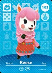 Reese #102 [Animal Crossing Series 2] Amiibo Cards Prices