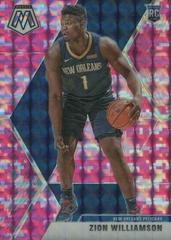 Zion Williamson [Pink Camo] Basketball Cards 2019 Panini Mosaic Prices