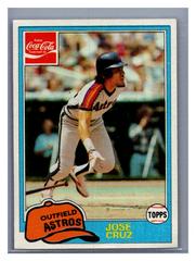 Jose Cruz #3 Baseball Cards 1981 Coca Cola Prices