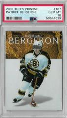 Patrice Bergeron #107 Hockey Cards 2003 Topps Pristine Prices