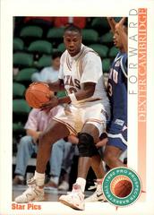 Dexter Cambridge #48 Basketball Cards 1992 Star Pics Prices