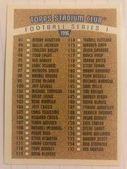 Checklist 1-180 Football Cards 1996 Stadium Club Prices