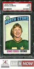 Dennis O'Brian #34 Hockey Cards 1976 Topps Prices