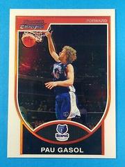 Pau Gasol [White Refractor] Basketball Cards 2007 Bowman Chrome Prices