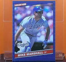 Mike Marshall #40 Baseball Cards 1986 Leaf Prices