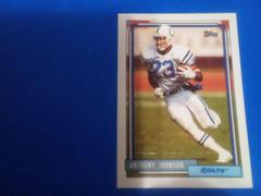 Anthony Johnson Football Cards 1992 Topps Prices