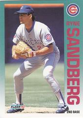 Ryne Sandberg #389 Baseball Cards 1992 Fleer Prices