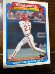 Curt Ford [WS game 5] #28 of 33 Baseball Cards 1988 Woolworth Prices