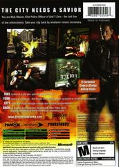 Back Cover | Urban Chaos Riot Response Xbox