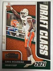 Greg Rousseau #34 Football Cards 2021 Panini Contenders Draft Picks Class Prices
