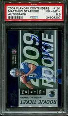 Matthew Stafford [Autograph] #101 Football Cards 2009 Playoff Contenders Prices