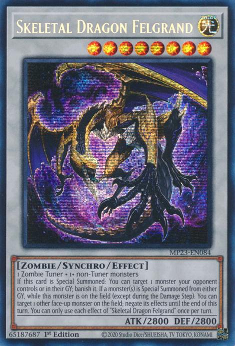 Skeletal Dragon Felgrand MP23-EN084 YuGiOh 25th Anniversary Tin: Dueling Heroes Mega Pack