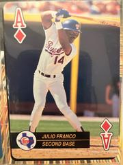 Julio Franco [Ace of Diamonds] Baseball Cards 1992 U.S. Playing Card Aces Prices