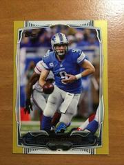 Matthew Stafford [Gold] #5 Football Cards 2014 Topps Prices